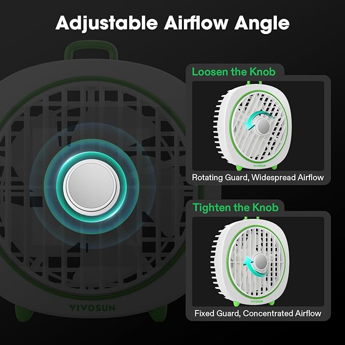 VIVOSUN AeroWave D4, 4” Grow Tent Clip Fan - Image 4