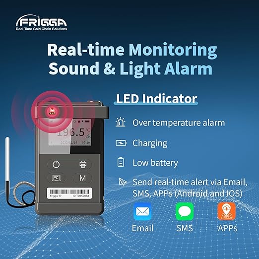 Frigga T72 4G/5G Temperature Monitor Real-Time Reusable Temperature Data Logger - Image 7
