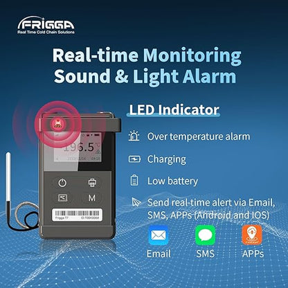 Frigga T72 4G/5G Temperature Monitor Real-Time Reusable Temperature Data Logger - Image 7