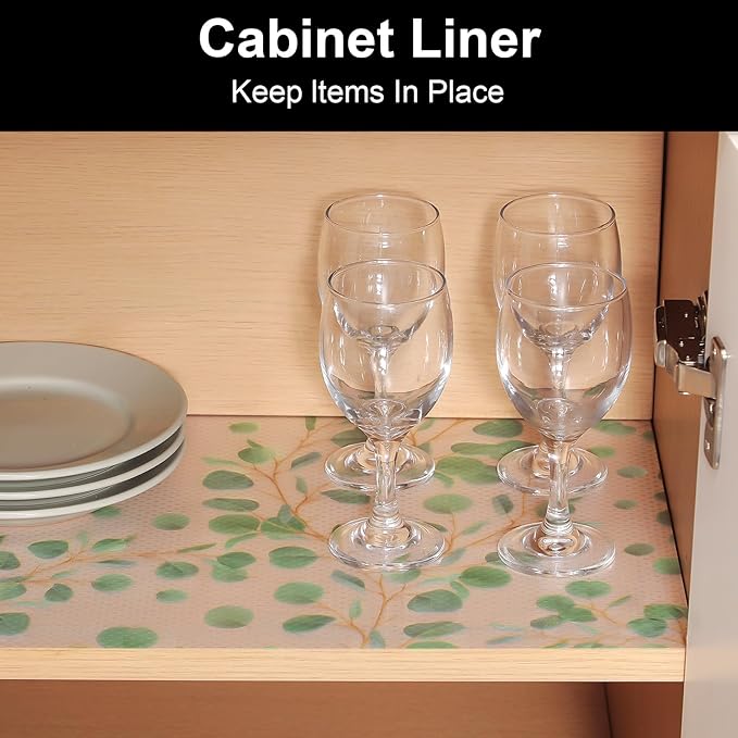 Cooyes Shelf Liners for Kitchen Cabinets Refrigerator Liners Waterproof & - Image 4