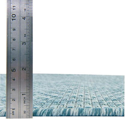 Unique Loom Collection Casual Transitional Solid Heathered Indoor/Outdoor - Image 5