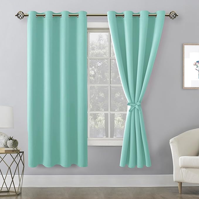 Hiasan Blackout Curtains for Bedroom, 52 x 63 Inches Length - Image 2