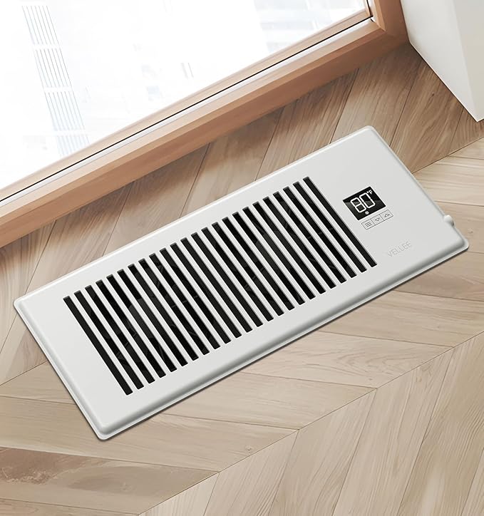 VELLEE Quiet Register Booster Fan Fits 4" x 12", 10-Speed Smart Heating Cooling - Image 7