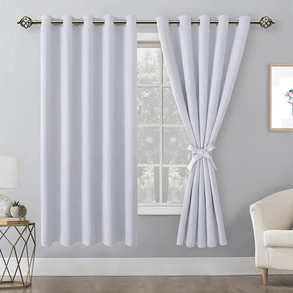 Hiasan Room Darkening Curtains for Bedroom, 60 x 72 Inches - Image 2