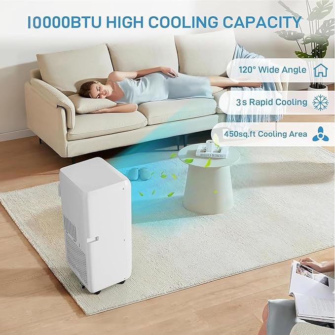 GarveeHome Portable Air Conditioner, Energy Efficient 10, 000 BTU AC - Image 2