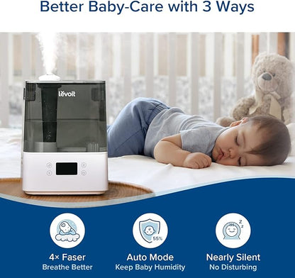 LEVOIT Humidifiers for Bedroom Large Room Home, Cool Mist Top Fill Essential - Image 7