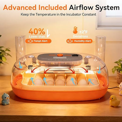 Incubators for Hatching Eggs, 24 Egg Incubator, Automatic Egg Turner - Image 3