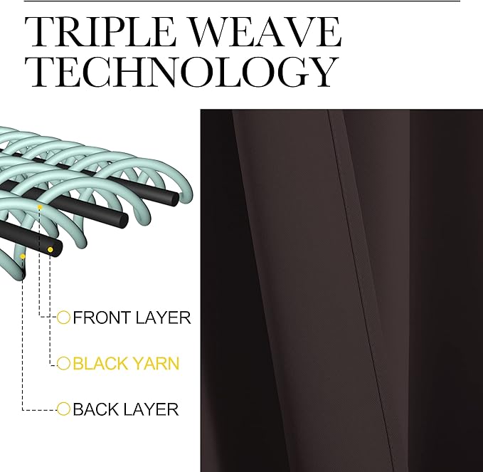 NICETOWN RV Blackout Curtains for Camper Windows, Toffee Brown, Short Blackout - Image 3