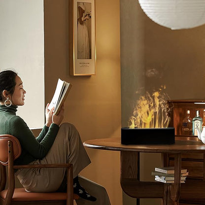 Essential Oil Diffusers, Flame Colorful Water Vapor Fire Fireplace Humidifier - Image 7