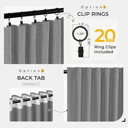 INOVADAY Thermal Sliding Door Curtains 100% Blackout Curtains - Image 4