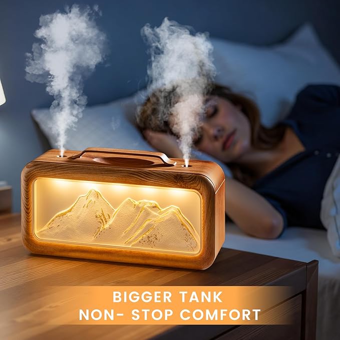 HEEYCEM Humidifiers for Bedroom, 600ml Cool Mist Humidifier - Image 7