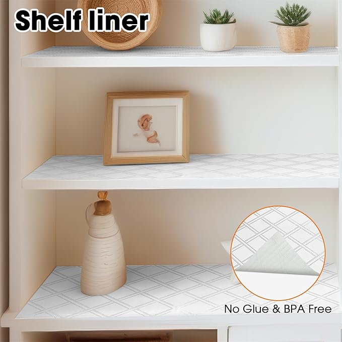 Drawer and Shelf Liners for Kitchen Cabinets Non-Adhesive Cabinet Liners Strong - Image 9