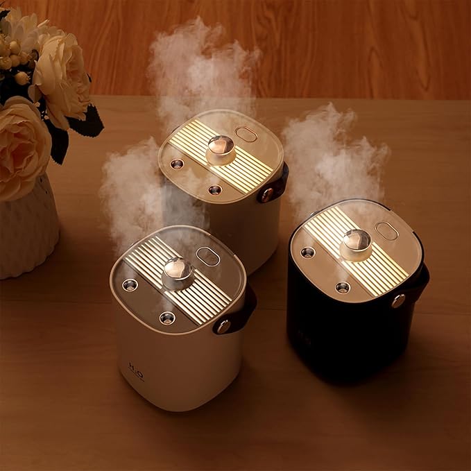 Humidifiers for bedroom, 1.2L Portable Cool Mist Humidifiers Auto Shut-Off USB - Image 3