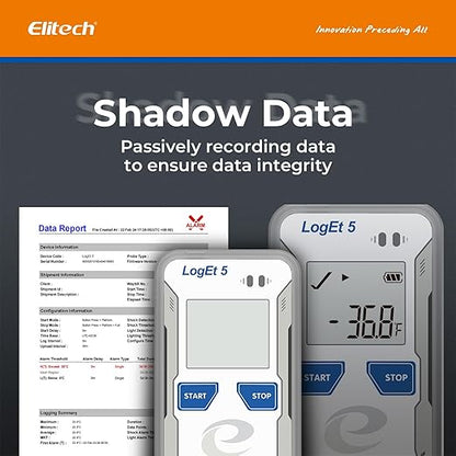 Elitech Bluetooth Temperature Humidity Data Logger FDA Standards, - Image 3