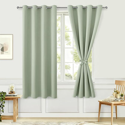 Hiasan Blackout Curtains for Bedroom, 52 x 63 Inches Length - Image 2