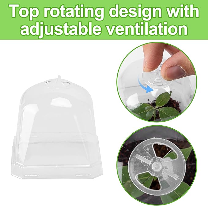 EBaokuup 10 Pack Clear Plant Nursery Pots - Image 3