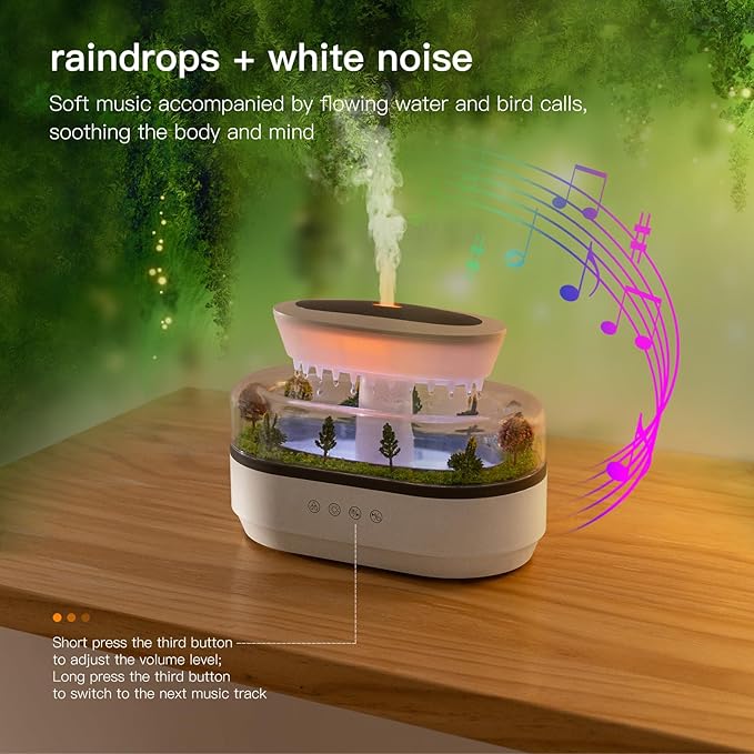Essential Oil Diffuser 250ML Cloud Humidifier Rain Water Drip Diffuser - Image 5