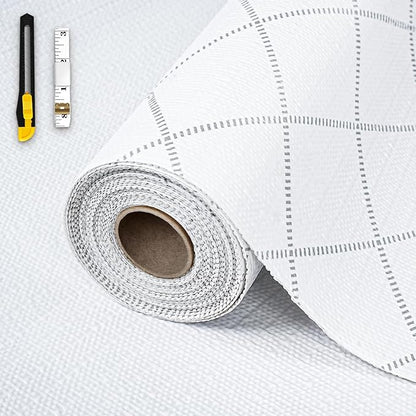 Shelf and Drawer Liner for Kitchen Cabinet, 18 in x 20 FT Non-Adhesive Rhombus by GTJ