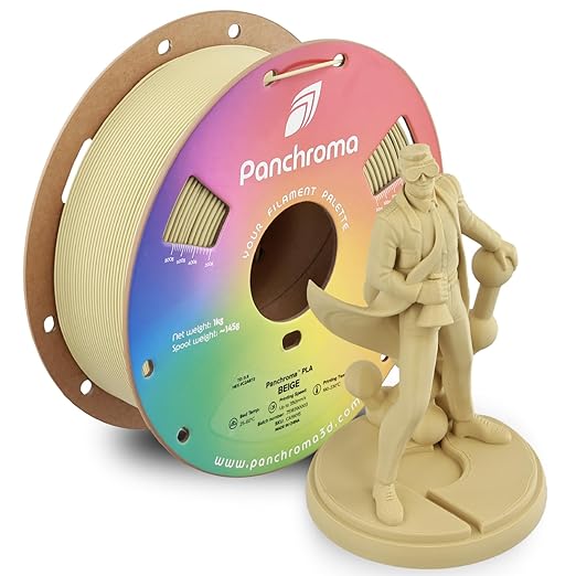 Panchroma PLA Beige 3D Printer Filament, 1kg Spool, High Speed Printing by Polymaker