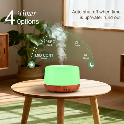 300ML Essential Oil Diffuser, Small Aromatherapy Diffuser - Image 4
