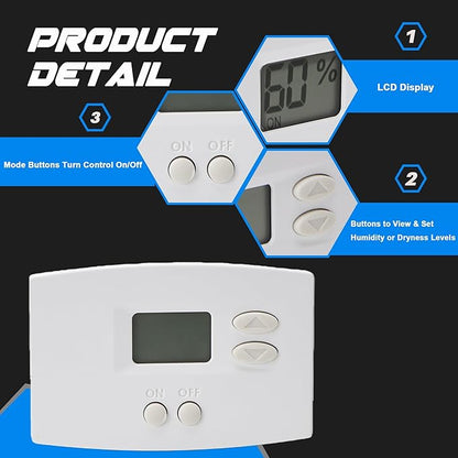 76 Digital Wall Mount Dehumidifier Control Compatible - Image 4
