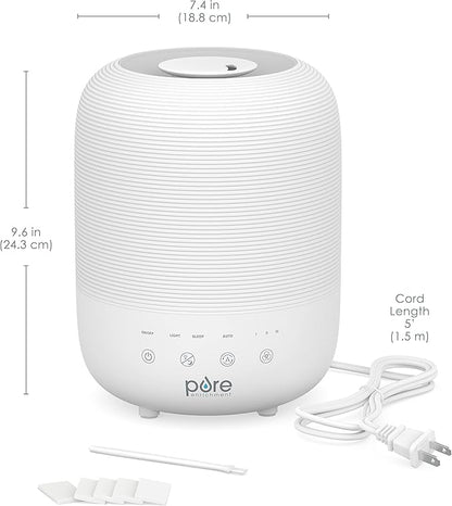 Pure Enrichment® HUME™ Sense Top Fill Humidifier – Large 3L Tank, Auto Mode - Image 6