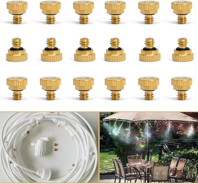 RuoFeng Mister Nozzles Brass For Outdoor Cooling System Low-Pressure Atomizer - Image 5