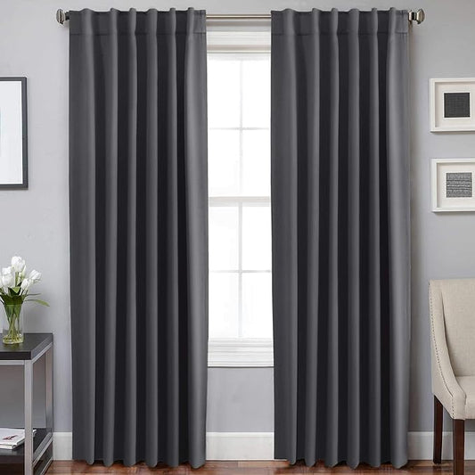 H.VERSAILTEX Blackout Curtains Thermal Insulated Window Treatment Panels Room by HVERSAILTEX