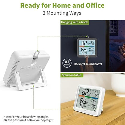 Indoor Thermometer Room Temperature Home Hygrometer Humidity Gauge, Accurate - Image 5