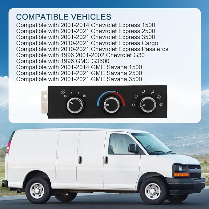 Front A/C Heater Climate Control Module Compatible - Image 3