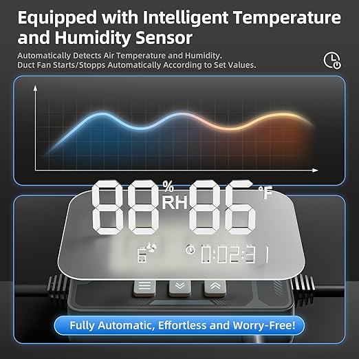 Upgraded 4-Inch Inline Duct household Fan 6 Speed Control - Image 6