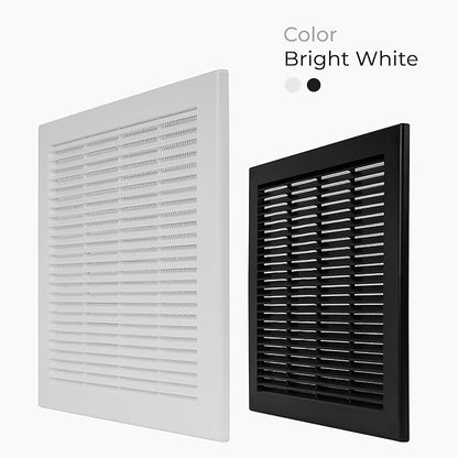 2-Pack 12" x 12" Square Air Vent Cover – White Plastic Vent Deflector - Image 2