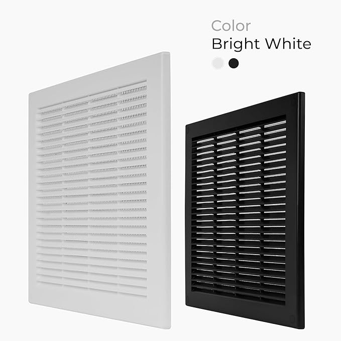 10-Pack 12" x 12" Square Air Vent Cover – White Plastic Vent Deflector - Image 2