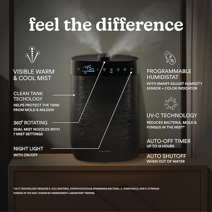 Homedics Deluxe Ultrasonic Humidifier - Image 3