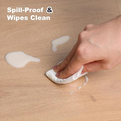 3'×3' Frosted Clear Waterproof Area Mat - Image 3