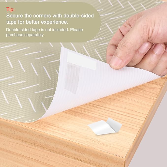 Glotoch Premium Non Slip Shelf Liner, Non Adhesive Drawer Liner, Waterproof - Image 3