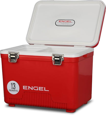 ENGEL 13qt Leak-Proof, Air Tight, Drybox Cooler and Small Hard Shell Lunchbox by ENGEL