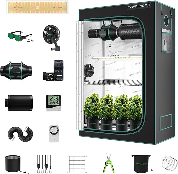 MARS HYDRO 2x4 Grow Tent Kit Complete System by MARSHYDRO