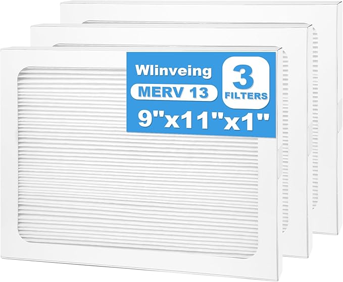 3 Packs 9 x 11 x 1 Dehumidifier Filter MERV 13 Compatible by Betterlifeishere