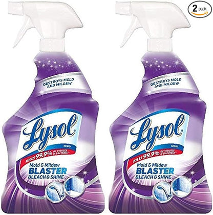 Lysol Mold and Mildew Remover, 2 Pack Bathroom Cleaner Spray, 32 oz. Each by Lysol
