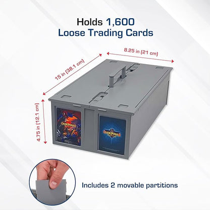 BCW Collectible Card Bin – | Holds up to 1600 Cards | Plastic Storage Box - Image 3