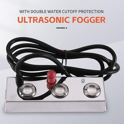 3 Head Mist Maker Ultrasonic Mist Fogger Air Humidifier Water Fountain Fog - Image 7