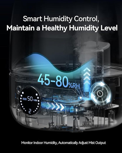 Humidifiers for Bedroom Large Room Home, 3L Cool Mist Humidifiers for Baby - Image 4