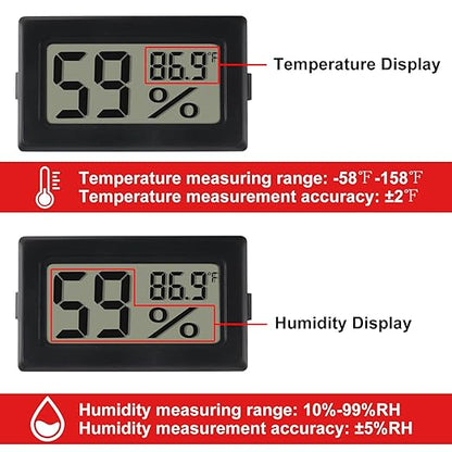 6-Pack Mini Digital Thermometer Hygrometer - Image 3