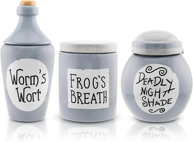 Silver Buffalo Disney The Nightmare Before Christmas Sally's Mini Storage Jars - Image 2