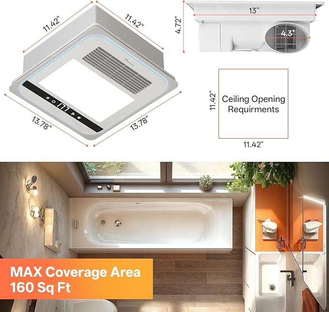 4 in 1 Bathroom Exhaust Fan - Image 3