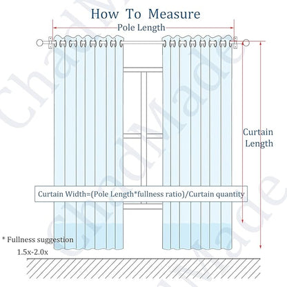 ChadMade Blackout Lined Premium Velvet Curtain Ocean Blue 50Wx108L Inch - Image 7