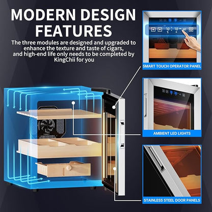 KingChii Upgrade 50L Temperature & Humidity Control Cabinet, Built-in - Image 3