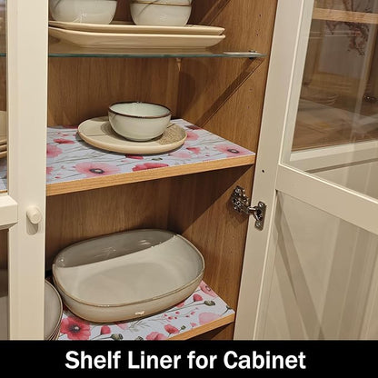 Floral Shelf Liners Strong Non-Slip and Non Adhesive 12IN x 10FT Shelf and - Image 7