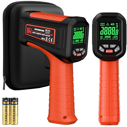 50:1 Infrared Thermometer Laser Temperature Gun -58℉~3272℉, Meat Food Pizza - Image 8